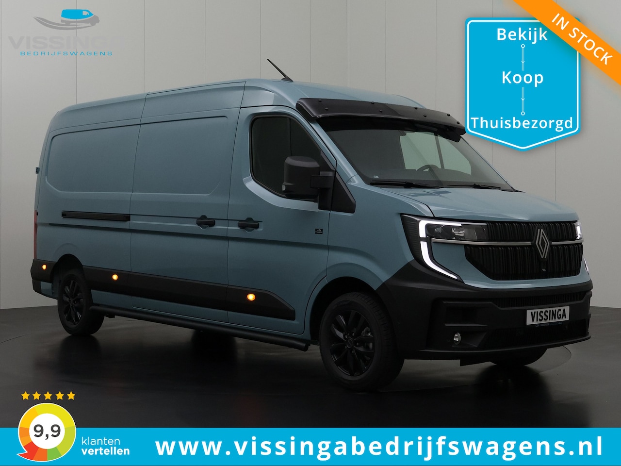Renault Master - L3H2 170 pk Extra luxe B-Edition (groen) - AutoWereld.nl
