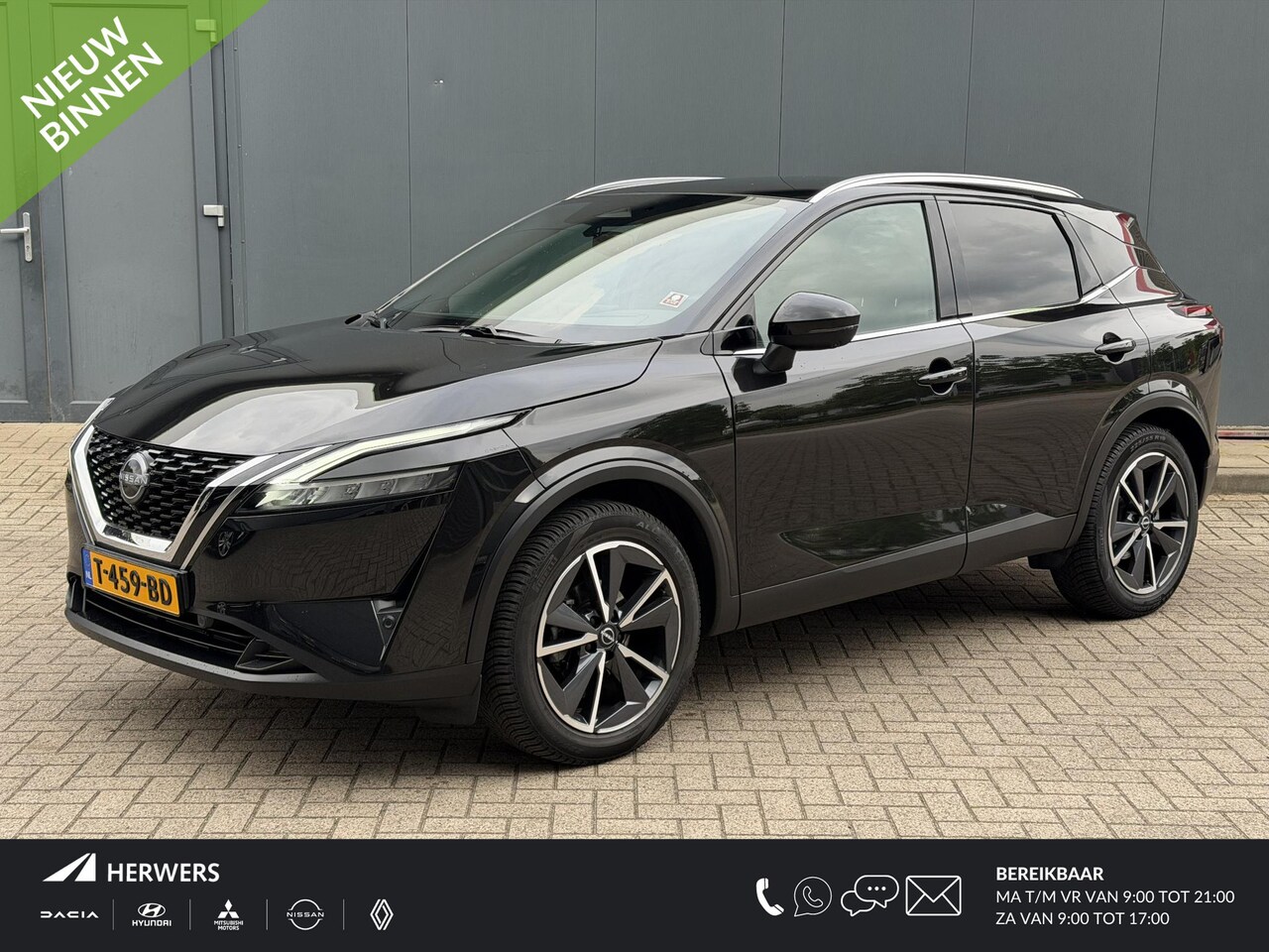 Nissan Qashqai - 1.3 MHEV Tekna / Trekhaak / Panoramadak / HUD / Elektr Bestuurders Stoel / Elektr. Achterk - AutoWereld.nl