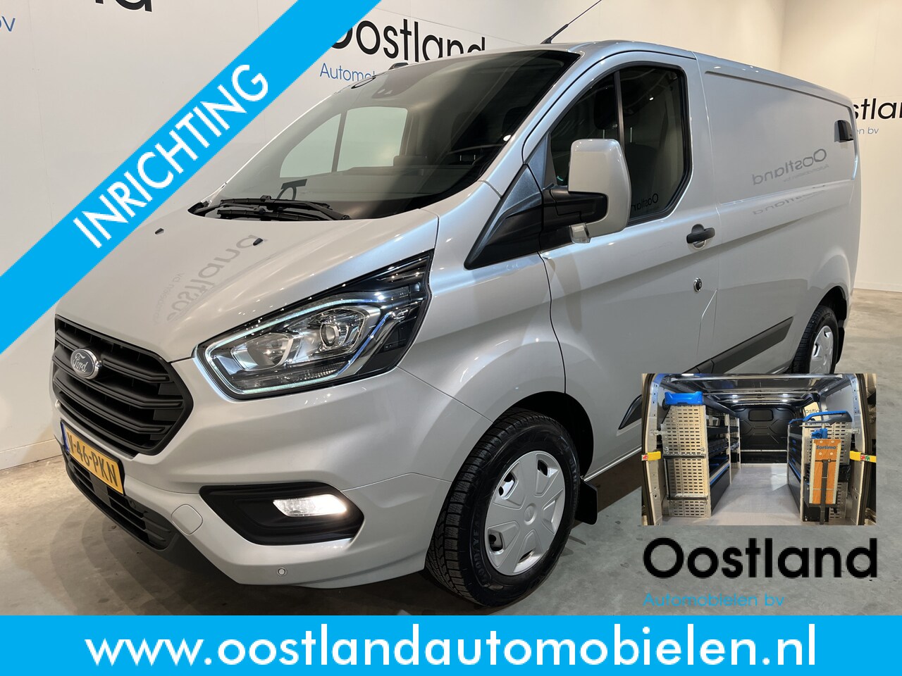 Ford Transit Custom - 300 2.0 TDCI L1H1 Trend 130 PK Servicebus / Sortimo Inrichting / Euro 6 / Airco / CarPlay - AutoWereld.nl