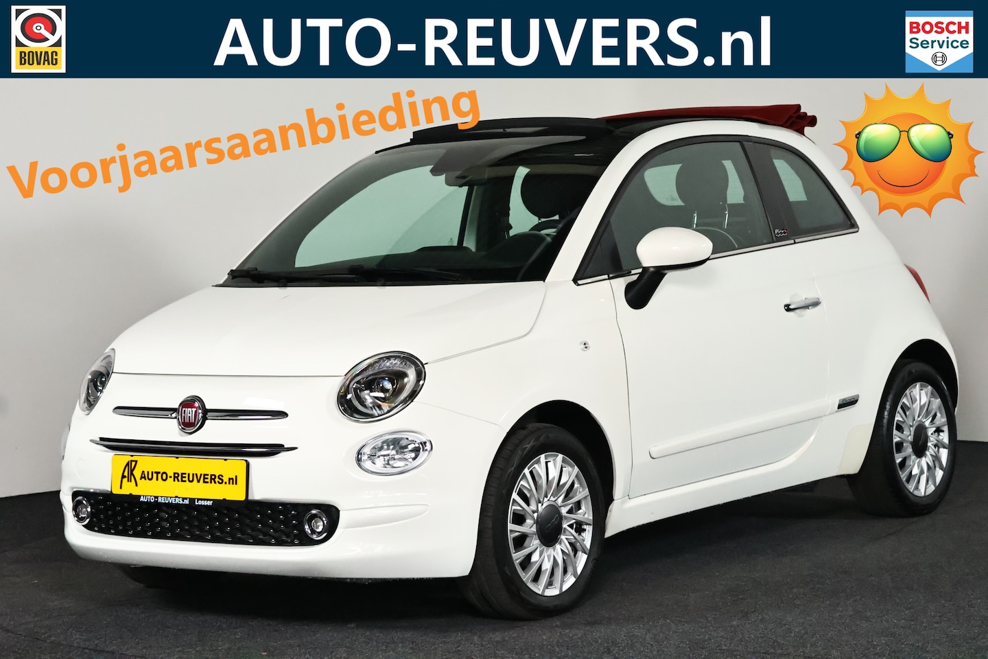 Fiat 500 C - 1.2 Lounge / Opendak / Automaat / Airco - AutoWereld.nl
