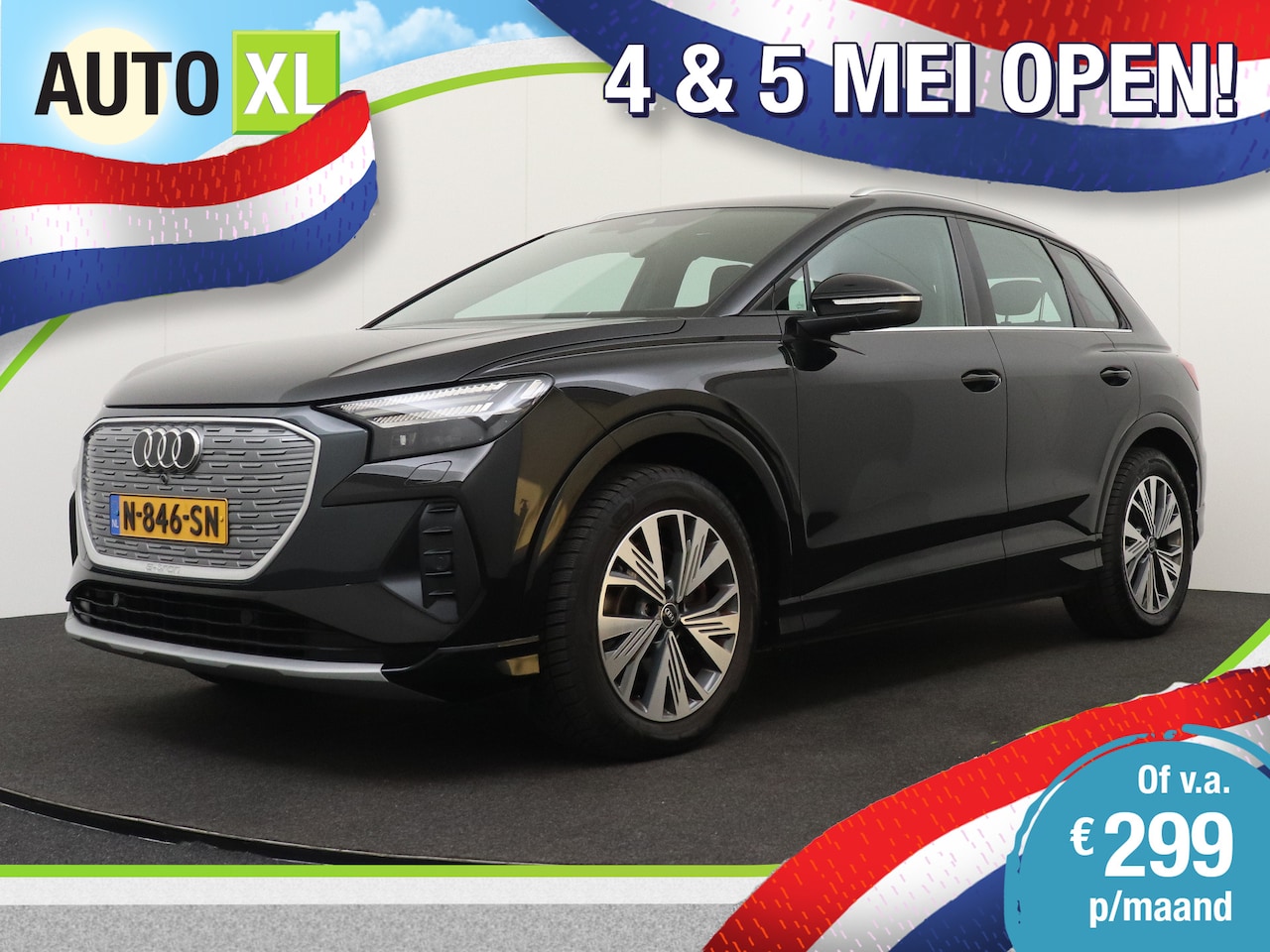 Audi Q4 e-tron - 40 Launch 77 kWh (94%SOH) Warmtepomp Carplay Stoelverw. - AutoWereld.nl