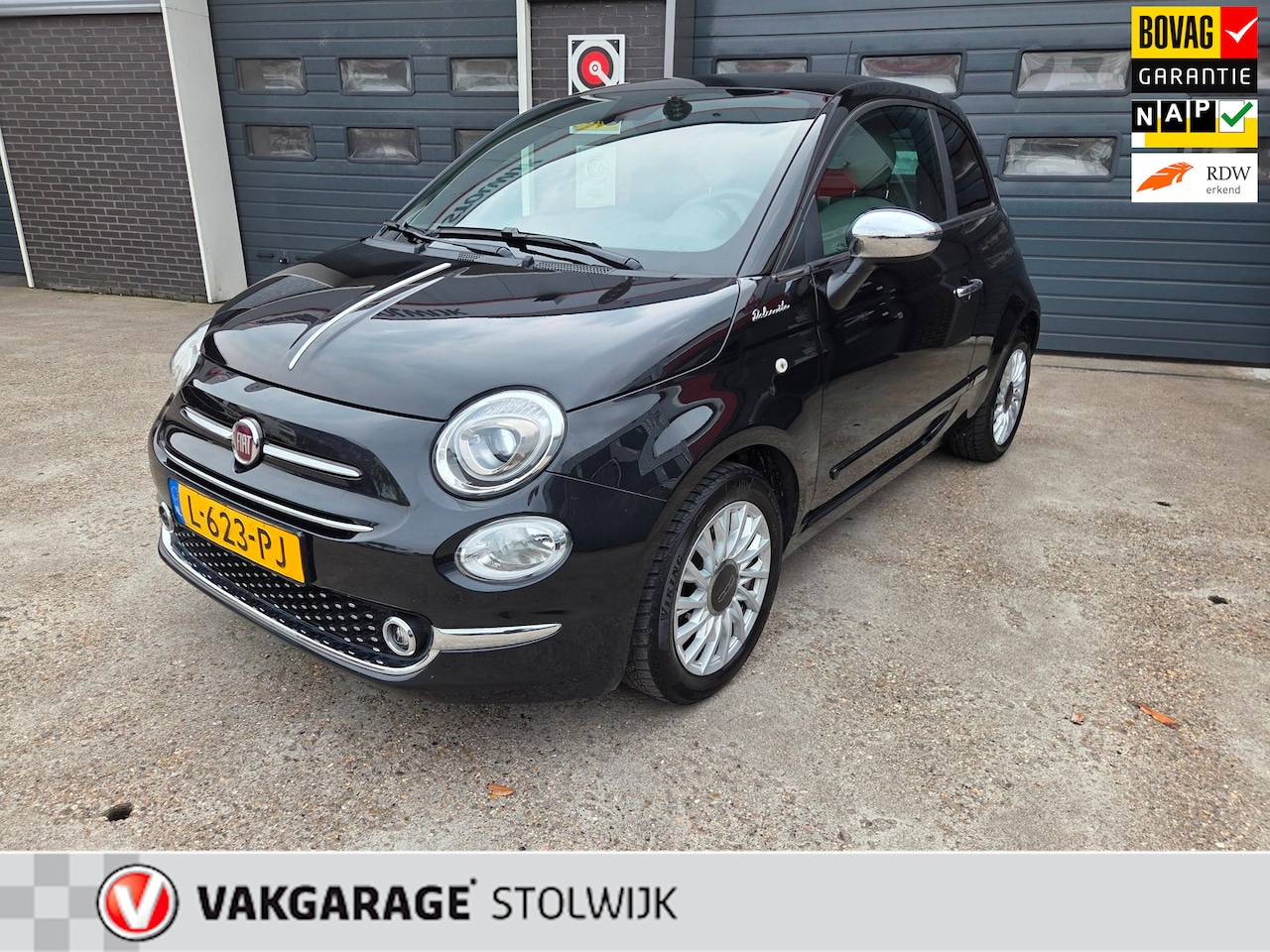 Fiat 500 - 1.0 Hybrid Dolcevita 1.0 Hybrid Dolcevita, Panorama dak, Weinig KM, Sportieve uitvoering. - AutoWereld.nl