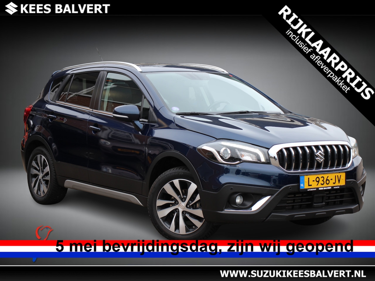Suzuki S-Cross - 1.4 Boosterjet Style Hybrid Automaat | Trekhaak | Open dak | 1.500kg trekgewicht! | - AutoWereld.nl