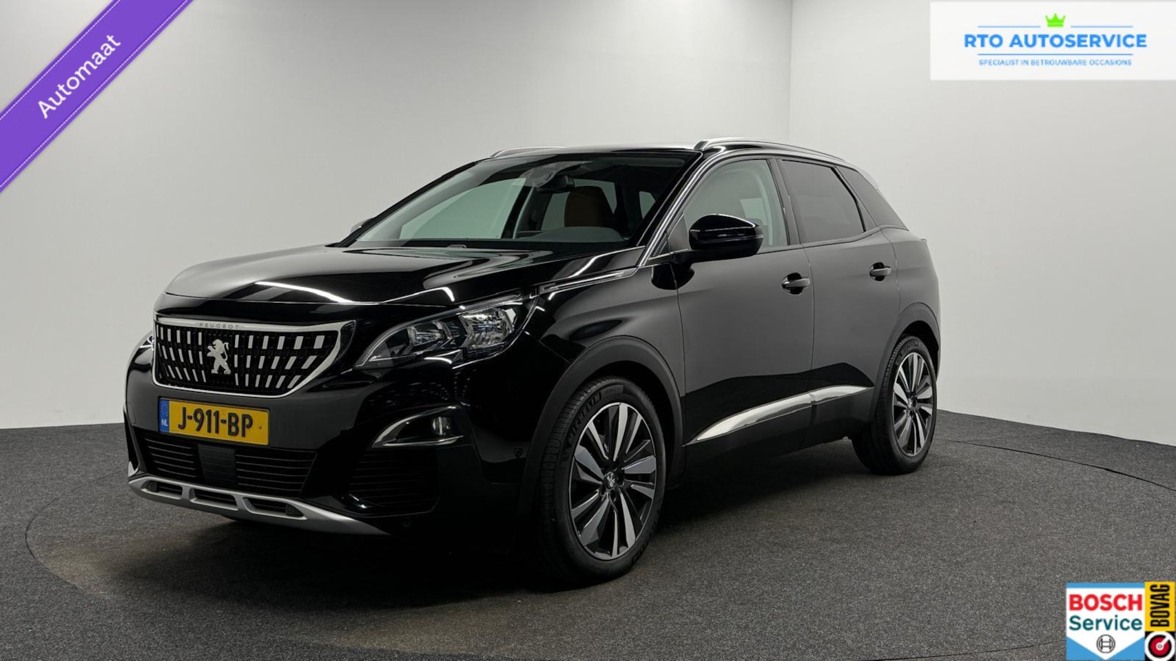 Peugeot 3008 - 1.2 PureTech Blue Lease Premium Avantage LEER TREKHAAK CAMERA CARPLAY NAVI. - AutoWereld.nl