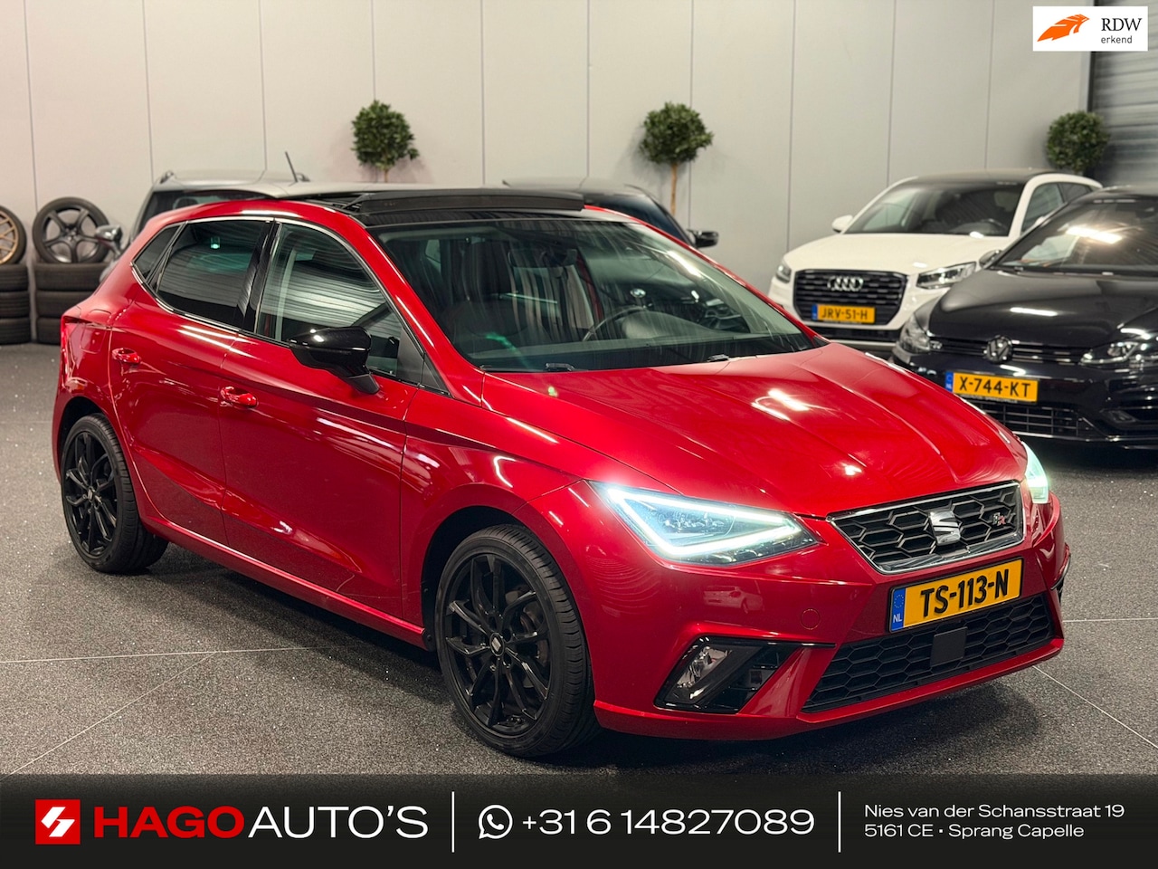 SEAT Ibiza - 1.0 TSI FR Business Intense NAVI/LED/PANO/SFEERV/BEATS/CRUISE/CARPLAY/DCC/FRONT-ASSIST - AutoWereld.nl