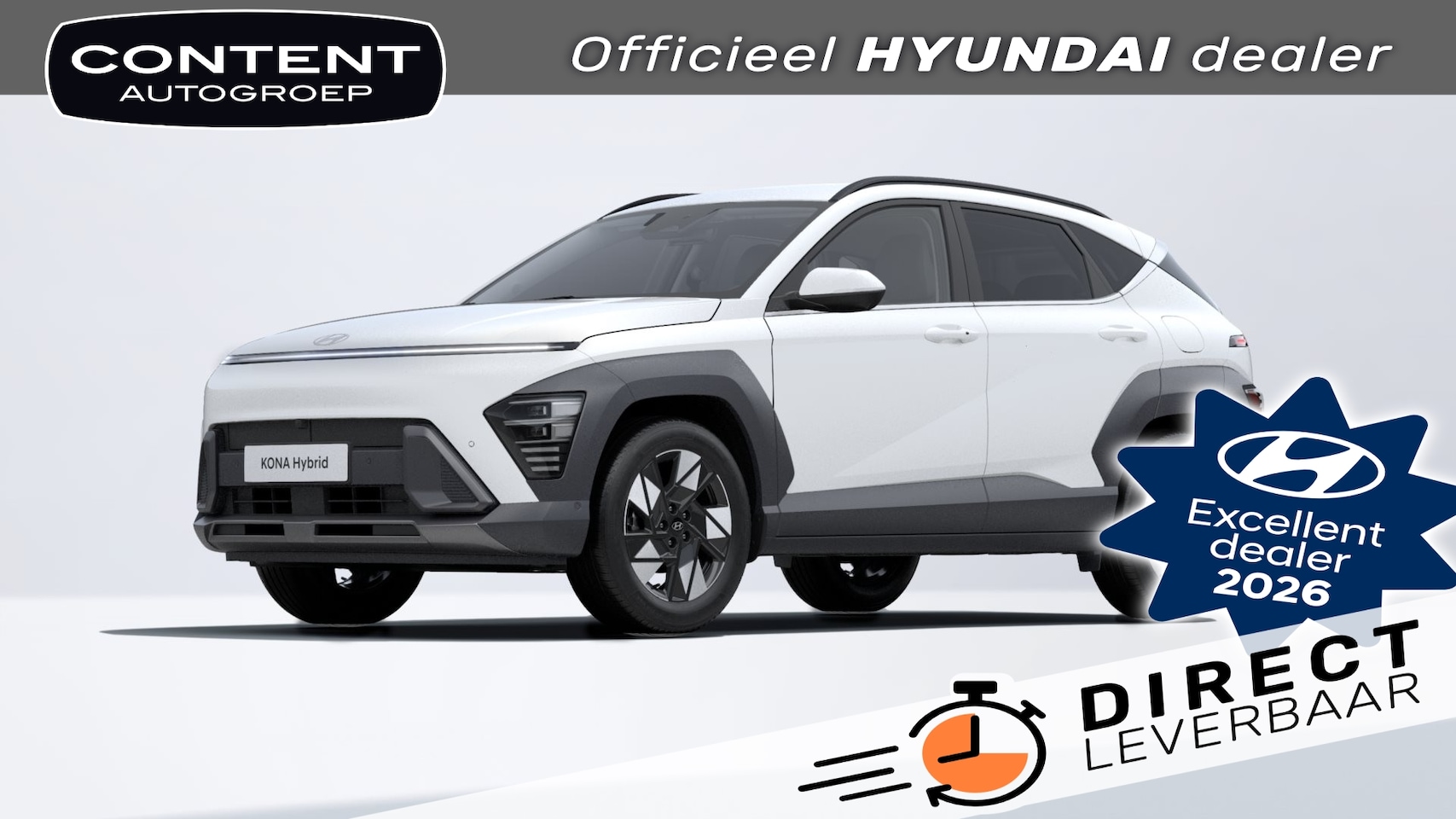 Hyundai Kona - 1.6 GDI HEV 138pk DCT Premium // Direct Leverbaar - AutoWereld.nl