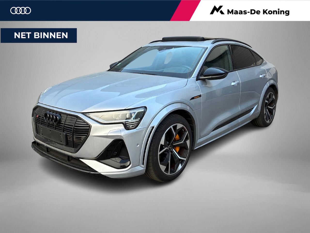 Audi e-tron Sportback - S 503pk Quattro 95 kWh · SOH 96,2% · Panoramadak · 360 Camera · Luchtvering · Valcona Lede - AutoWereld.nl