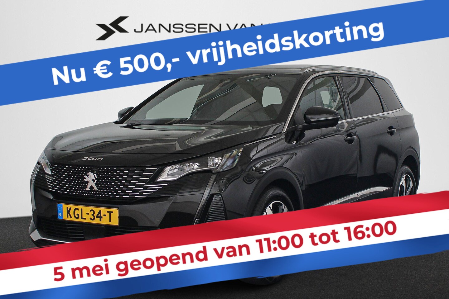 Peugeot 5008 - 1.6 PureTech Blue Lease GT 7p. Panoramadak Alcantara Keyless - AutoWereld.nl