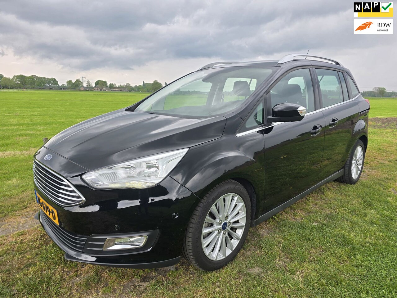 Ford Grand C-Max - 1.0 Titanium|1ste eigenaar|Dealer onderhouden|NL-auto|Bluetooth|Navigatie| - AutoWereld.nl