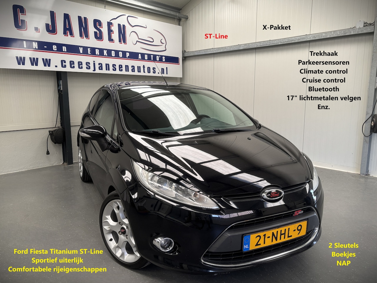 Ford Fiesta - 1.6 Titanium ST-Line! Sportief uiterlijk! | 17 inch Lichtmetalen velgen | Airco (automatis - AutoWereld.nl