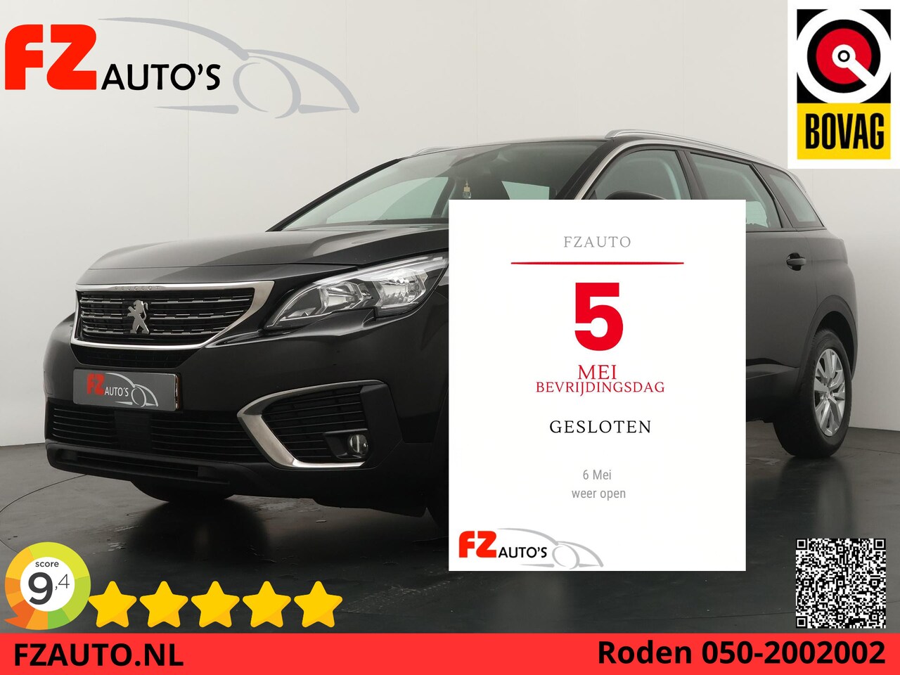 Peugeot 5008 - 1.2 PureTech Blue Lease Executive - 7-Zitter - Navigatie - Climate Control - Lichtmetalen - AutoWereld.nl