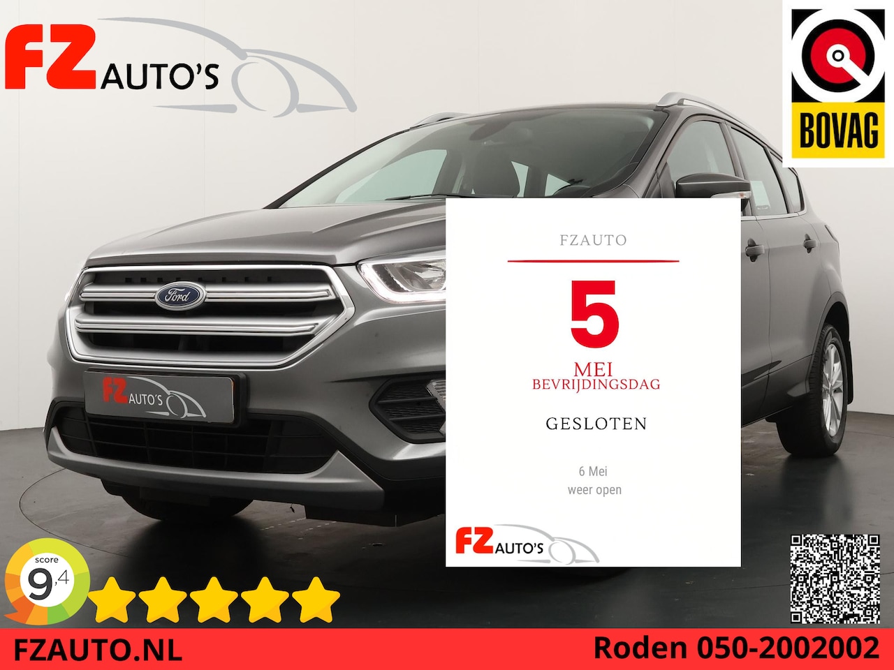 Ford Kuga - 1.5 EcoBoost Titanium - Trekhaak - Navigatie - Parkeersensoren Achter - Keyless Entry & St - AutoWereld.nl