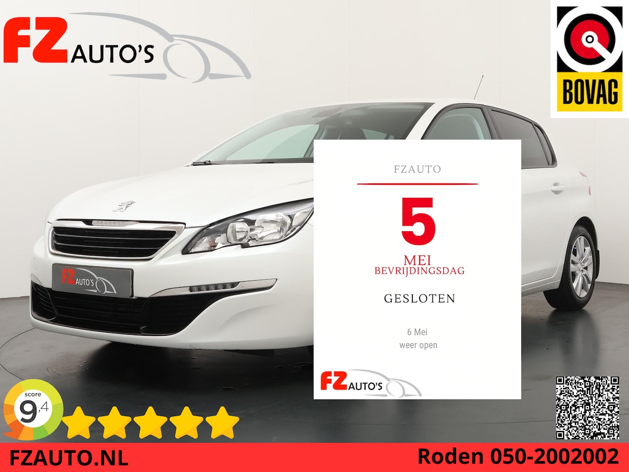 Peugeot 308 - 1.2 PureTech Active | 66.121 KM | Trekhaak | Cruise Control | Airco | - AutoWereld.nl