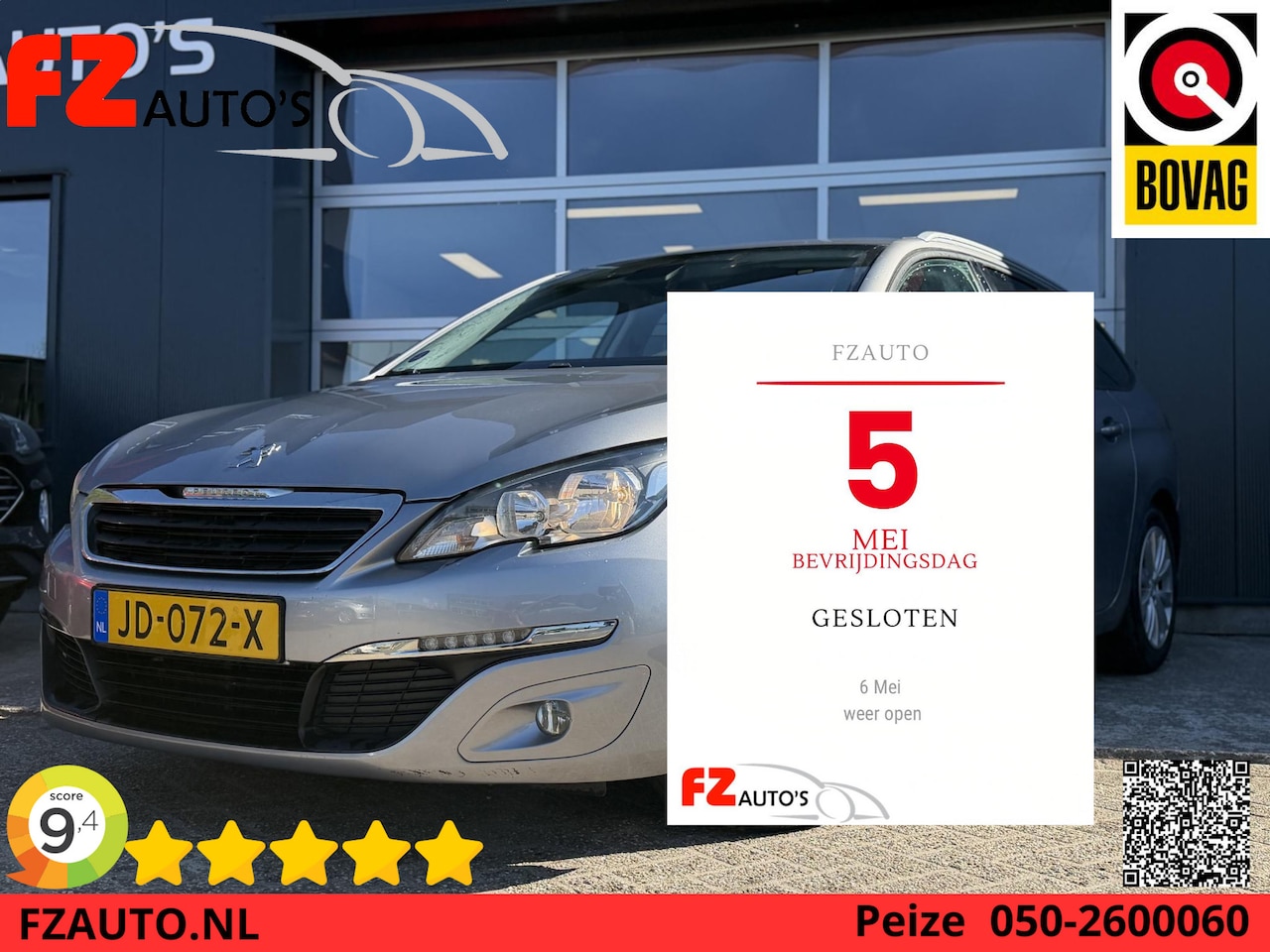 Peugeot 308 SW - 1.2 PureTech Style - Navigatie - Climate Control - Cruise Control - Lichtmetalen Velgen - AutoWereld.nl