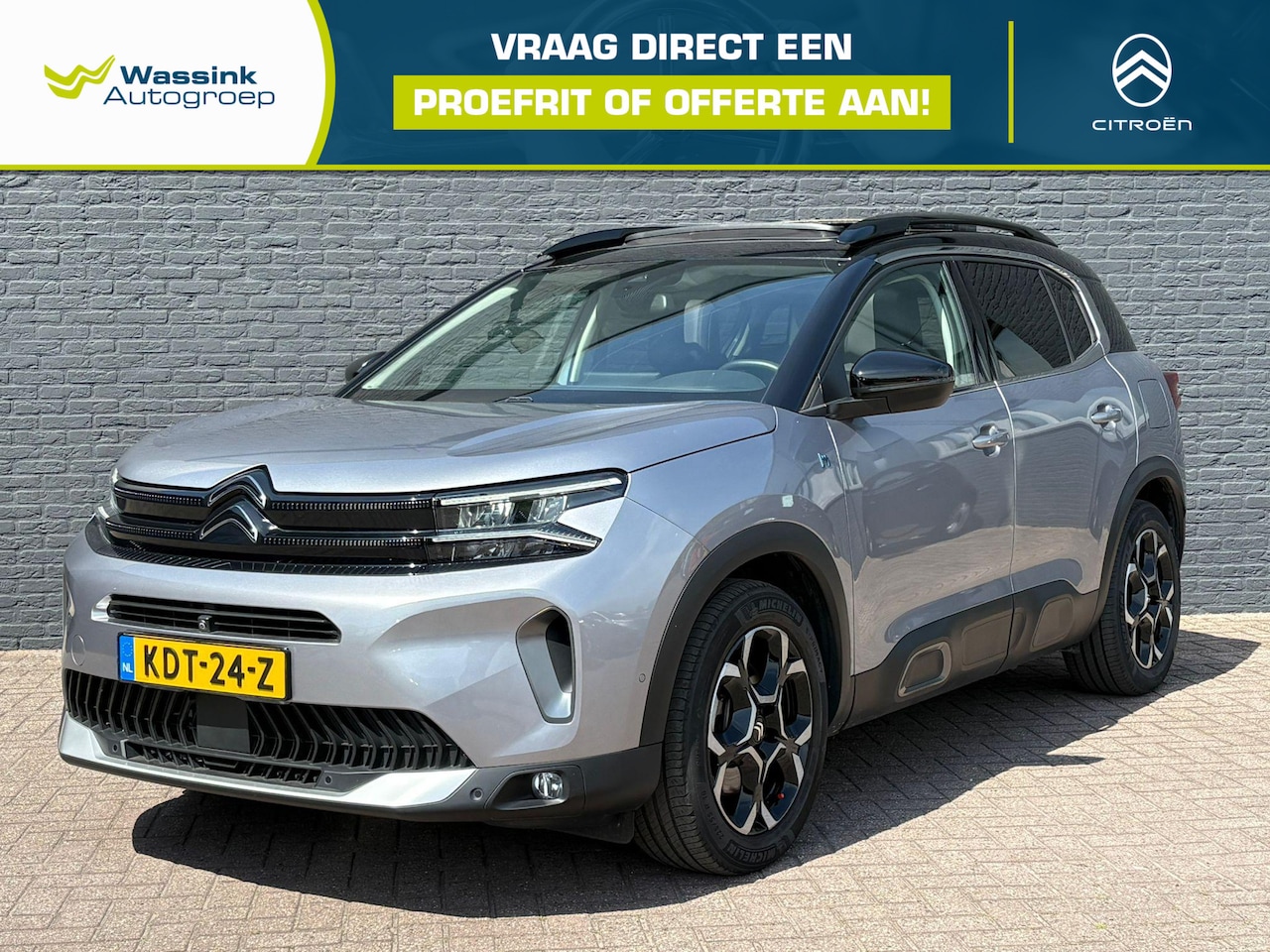 Citroën C5 Aircross - 1.6 Plug-in Hybrid 225 Shine Schuif- Kanteldak | Adaptive Cruise Control | Elektrische Kof - AutoWereld.nl