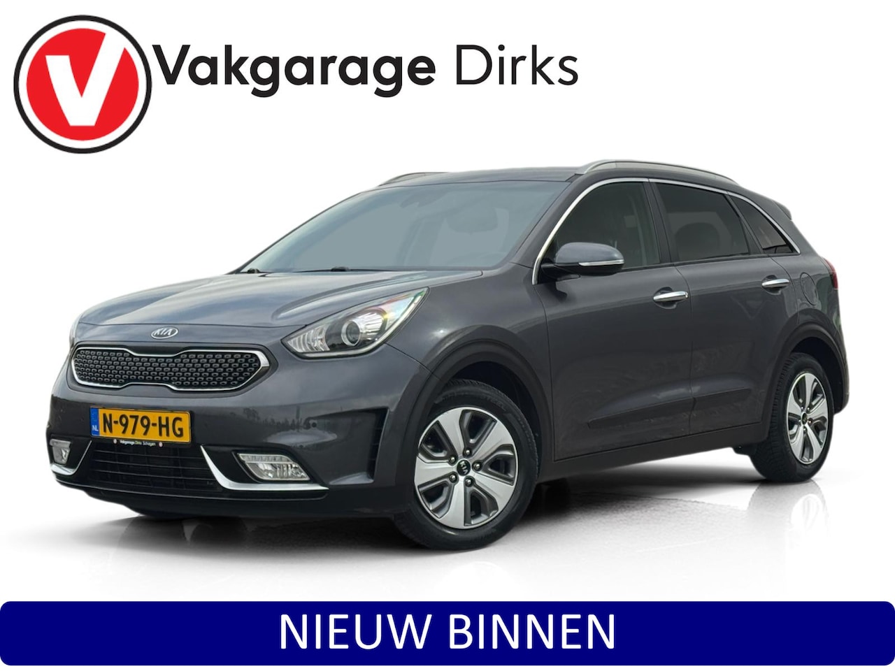 Kia Niro - 1.6 GDi Hybrid DynamicLine ✅ CarPlay ✅ Trekhaak ✅ Camera - AutoWereld.nl