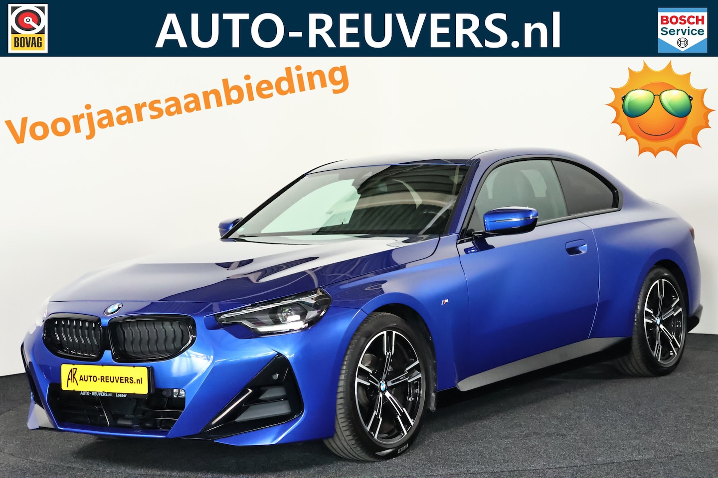 BMW 2-serie Coupé - 218i / LED / HUD / Navi / CarPlay / Portimao Blauw - AutoWereld.nl