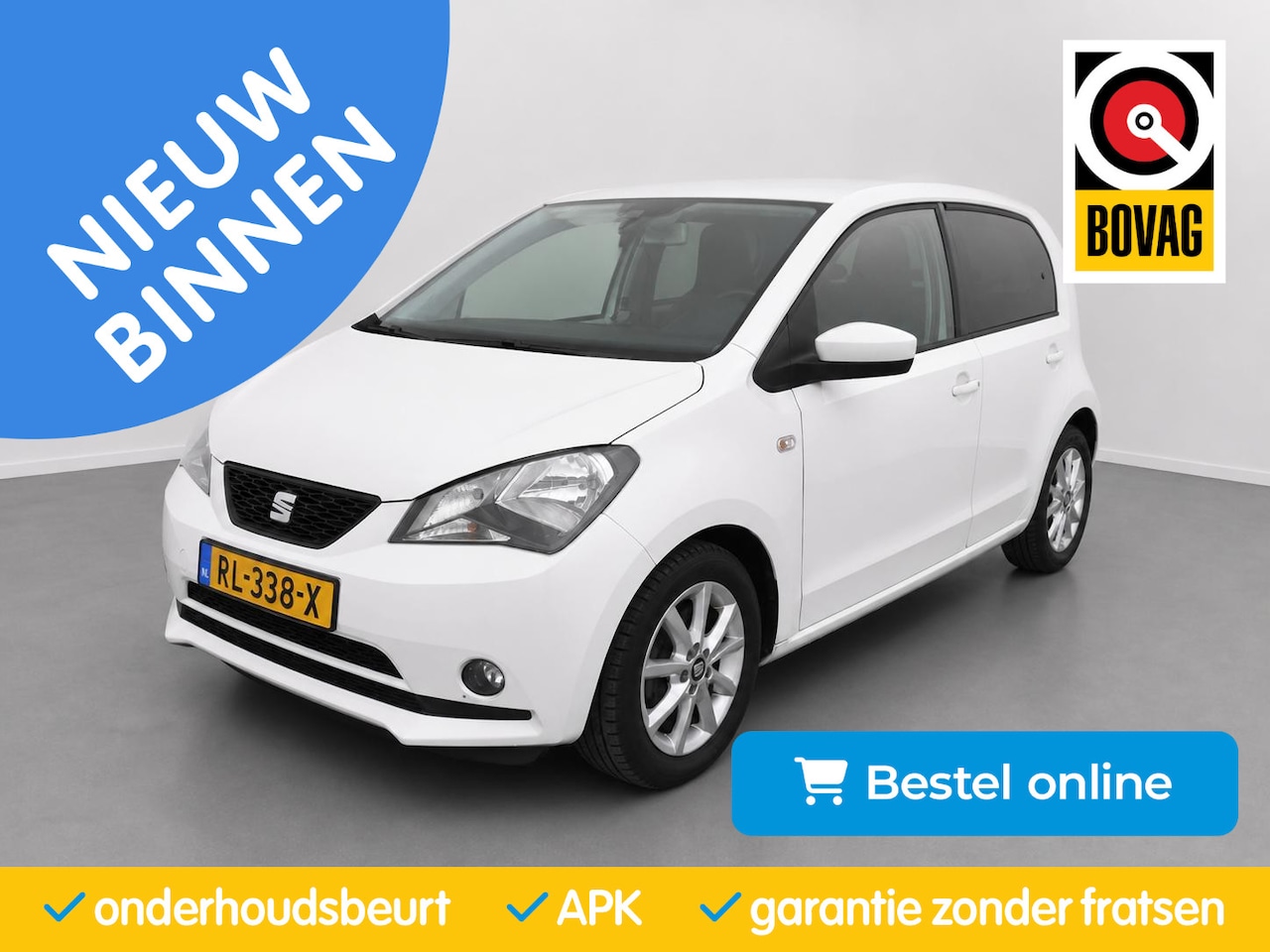 SEAT Mii - 1.0 CruiseControl|Airco|Bluetooth| 15inch|PDC|IsoFix|Sport Intense| - AutoWereld.nl