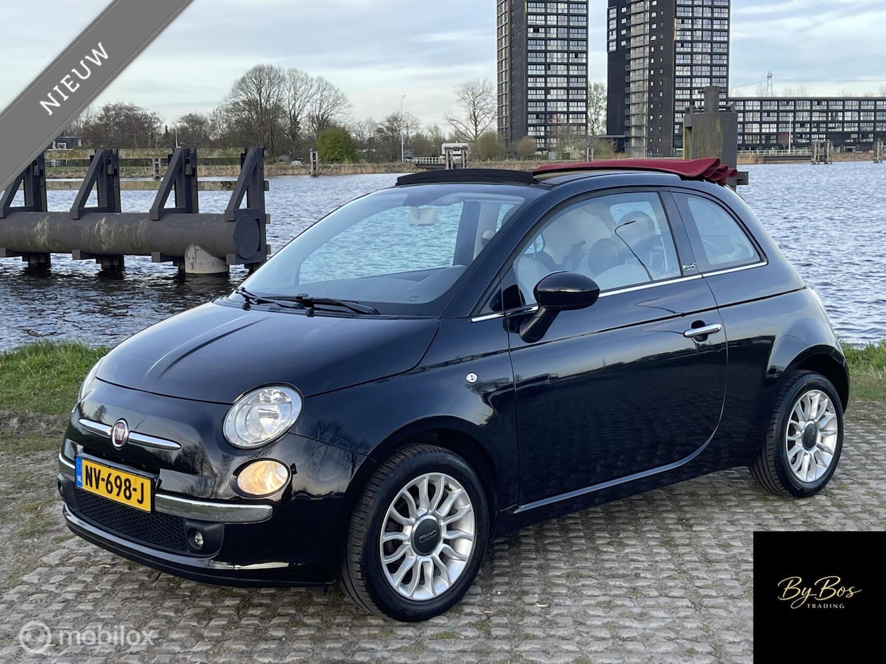 Fiat 500 C - 1.2 Lounge Airco Leder PDC LMV - AutoWereld.nl