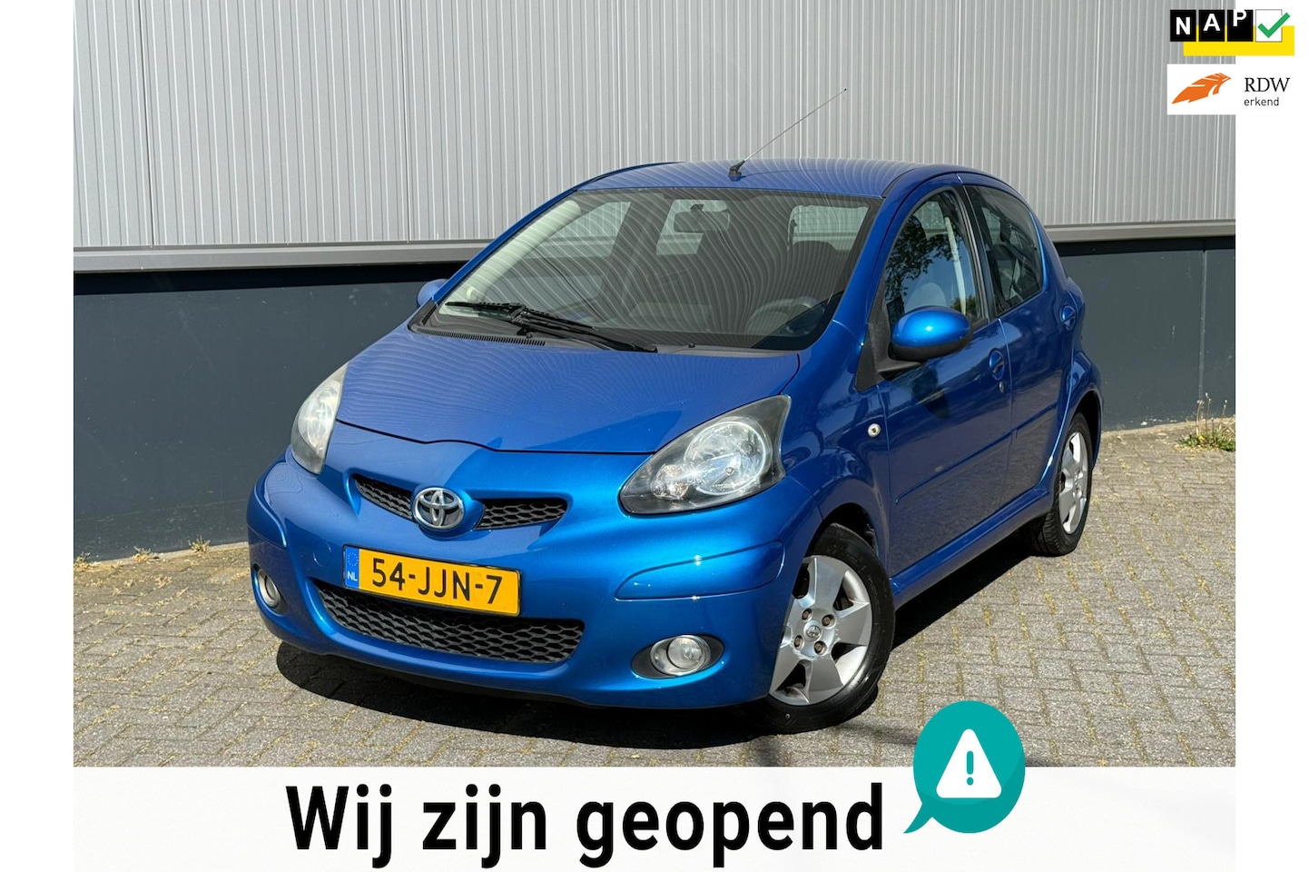 Toyota Aygo - 1.0-12V Dynamic Blue Carplay Pdc Airco Elektrische Ramen Nieuwe Apk - AutoWereld.nl