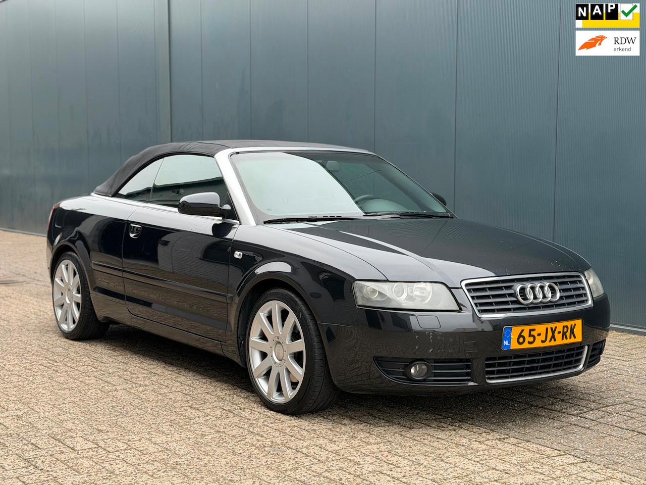 Audi A4 Cabriolet - 2.4 V6 Exclusive Automaat Airco APK Inruilkoopje! - AutoWereld.nl
