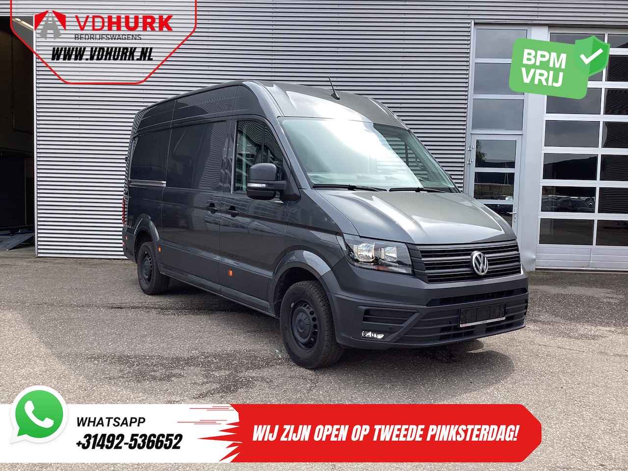 Volkswagen Crafter - 35 2.0 TDI 140 pk DSG Aut. L3H3 Adapt.Cruise/ Gev.Stoel/ 270Gr.deuren/ Carplay/ Navi/ Came - AutoWereld.nl