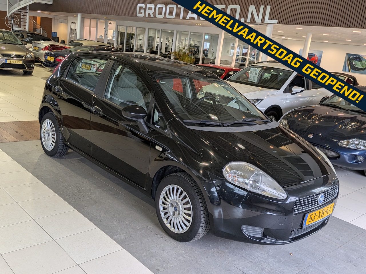 Fiat Grande Punto - 1.4 Dynamic Automaat Airco, Stuurbekrachtiging - AutoWereld.nl