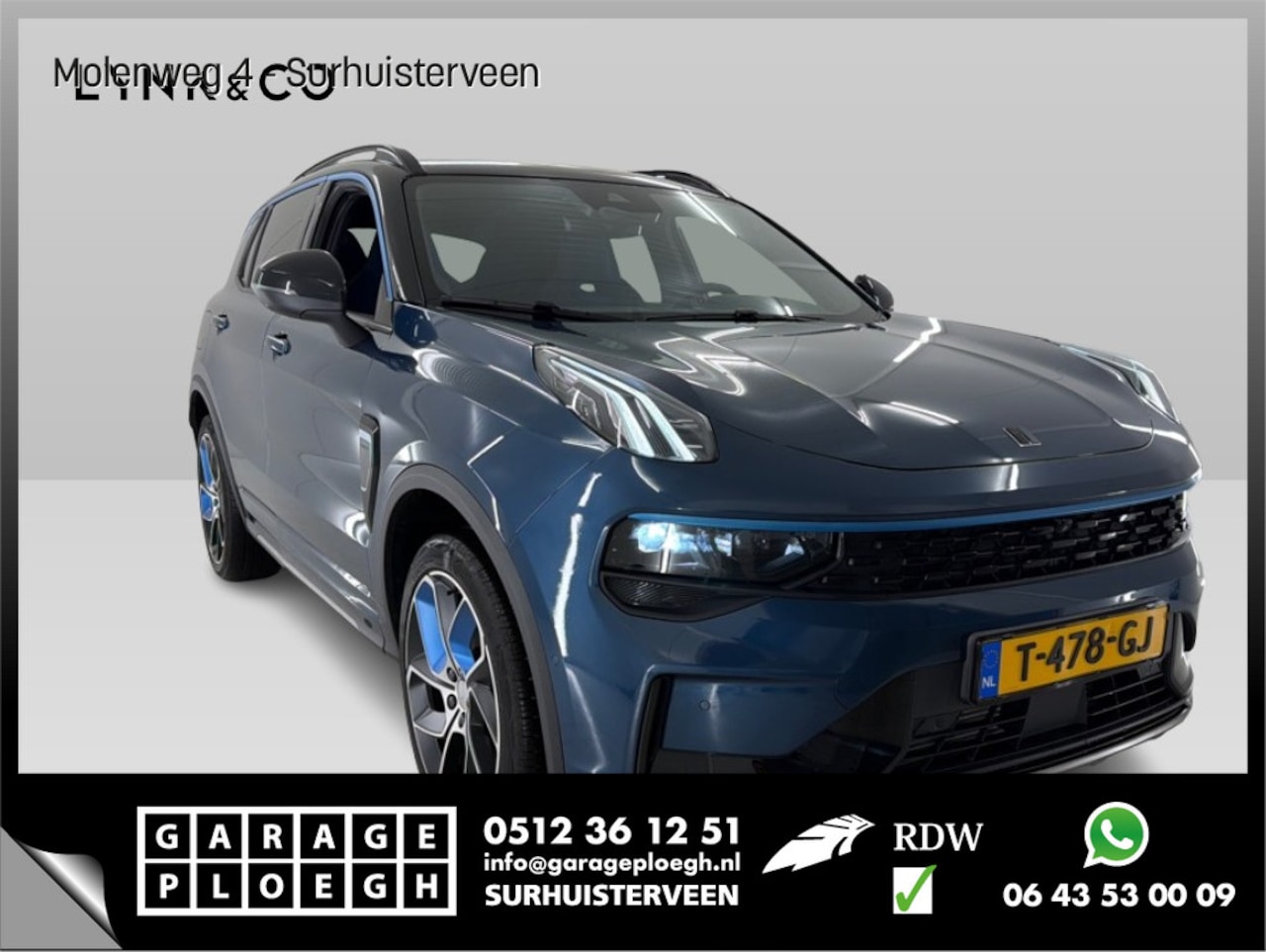 Lynk & Co 01 - 1.5 PHEV 262PK Adapt.Cruise Zwarte Hemel 360° Cam Carplay Plug-in Stoelverw Vol opties! - AutoWereld.nl