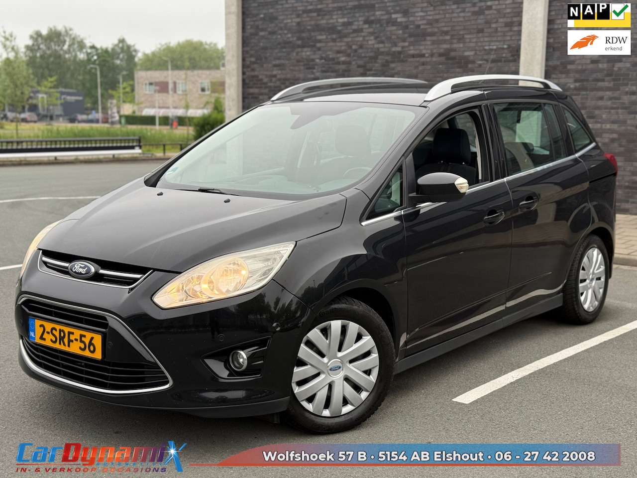 Ford Grand C-Max - 1.0 Titanium 7p. | Schuifdeuren | Riem Gedaan | Camera | Parkeerassist - AutoWereld.nl