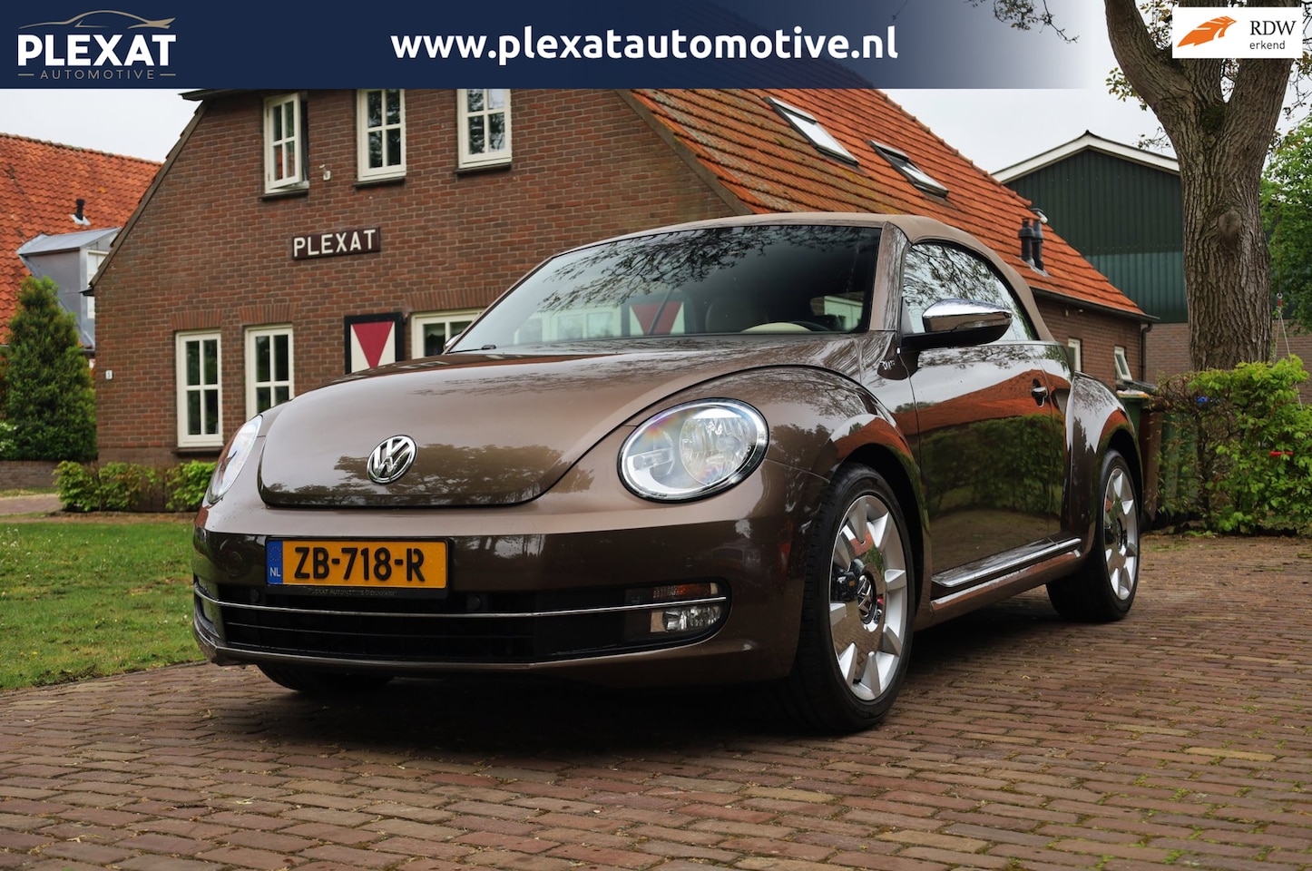 Volkswagen Beetle Cabriolet - 1.2 TSI Higline BlueMotion | 70s Uitvoering | Uniek | Leder | Stoelverwarming | Historie | - AutoWereld.nl