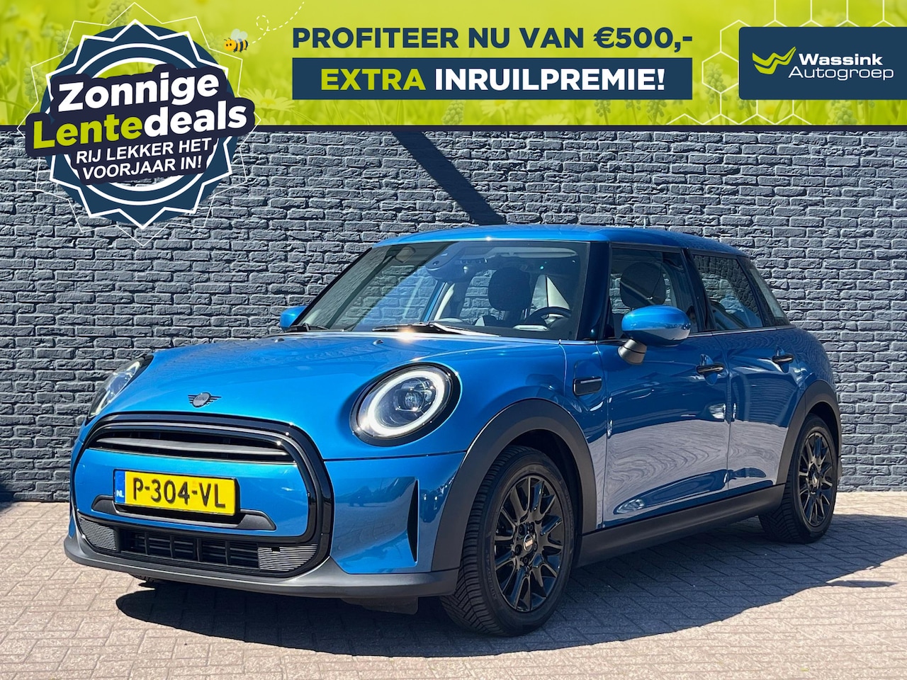 MINI Mini - 5-Deurs (f55) 1.5 102pk One Automaat Business Edition | LENTEDEALS| Navi | Black Pack | LE - AutoWereld.nl