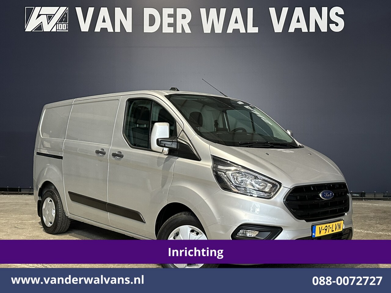 Ford Transit Custom - 2.0 TDCI 131pk L1H1 Inrichting Euro6 Airco | Camera | Navigatie | LED | Apple Carplay Crui - AutoWereld.nl