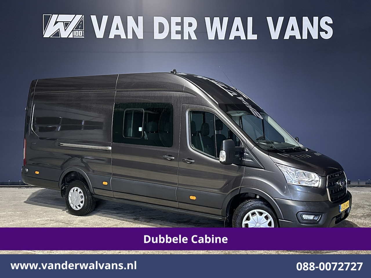 Ford Transit - 2.0 TDCI 185pk L4H3 Dubbele Cabine Euro6 Airco | 6-Zits | Camera | Cruisecontrol Parkeerse - AutoWereld.nl