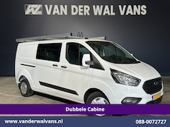 Ford Transit Custom - 2.0 TDCI 130pk L2H1 Dubbele Cabine Euro6 inrichting | Airco | 5-Zits | Imperiaal | LED | C