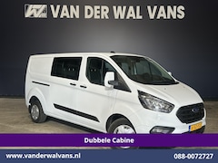 Ford Transit Custom - 2.0 TDCI 130pk L2H1 Dubbele Cabine Euro6 inrichting | Airco | 6-Zits | LED | Cruisecontrol