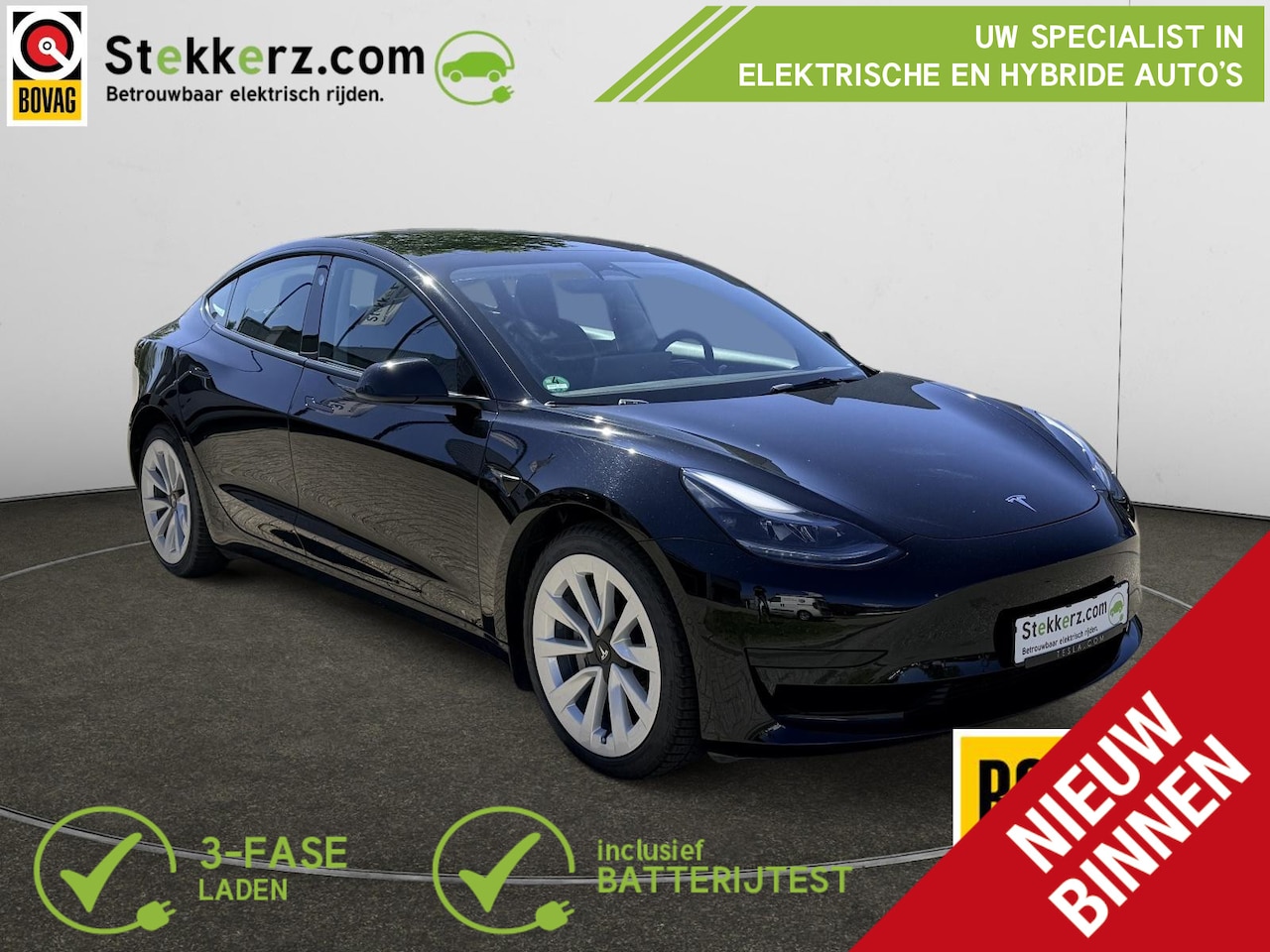 Tesla Model 3 - Standard RWD Plus 60 kWh | All-in prijs incl. 12 mnd BOVAG | 239 KW-325 PK | Aviloo Accute - AutoWereld.nl