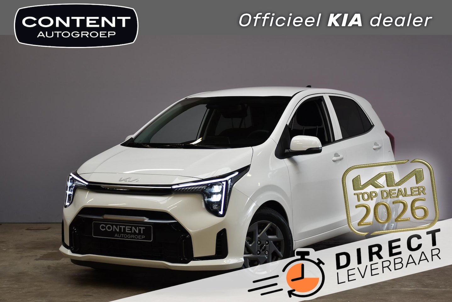 Kia Picanto - 1.0 GDI 4-zits DynamicPlusLine NIEUW - DIRECT LEVERBAAR - AutoWereld.nl