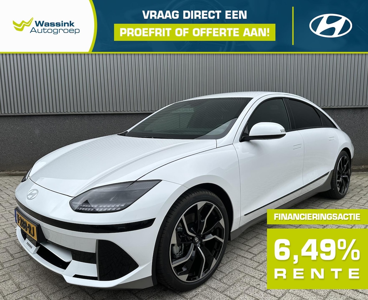 Hyundai IONIQ 6 - 77,4 kWh 229pk RWD Connect | Launch Pack | 800V ultrasnelladen | Standaard rijk uitgerust! - AutoWereld.nl
