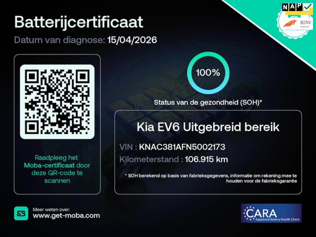 Kia EV6 - Plus 77.4 kWh SOH 100% Warmtepomp 1e EIG NL-Auto Dealer Onderhouden Rijklaarprijs! - AutoWereld.nl