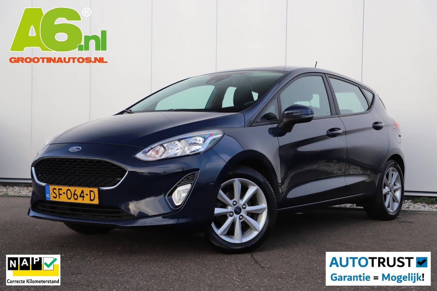 Ford Fiesta - 1.1 Trend Trekhaak Navigatie 15 inch LMV Airco Bluetooth Elektrische Ramen - AutoWereld.nl