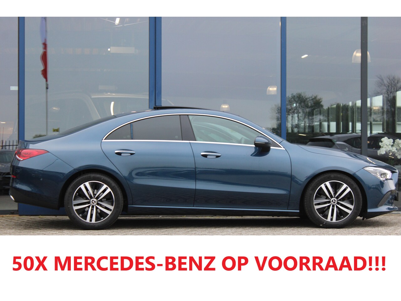 Mercedes-Benz CLA-Klasse - 180 AUT7 Luxury Line PANORAMADAK LEDER MEMORY KEY-LESS GO MULTIBEAM SFEER NL AUTO - AutoWereld.nl