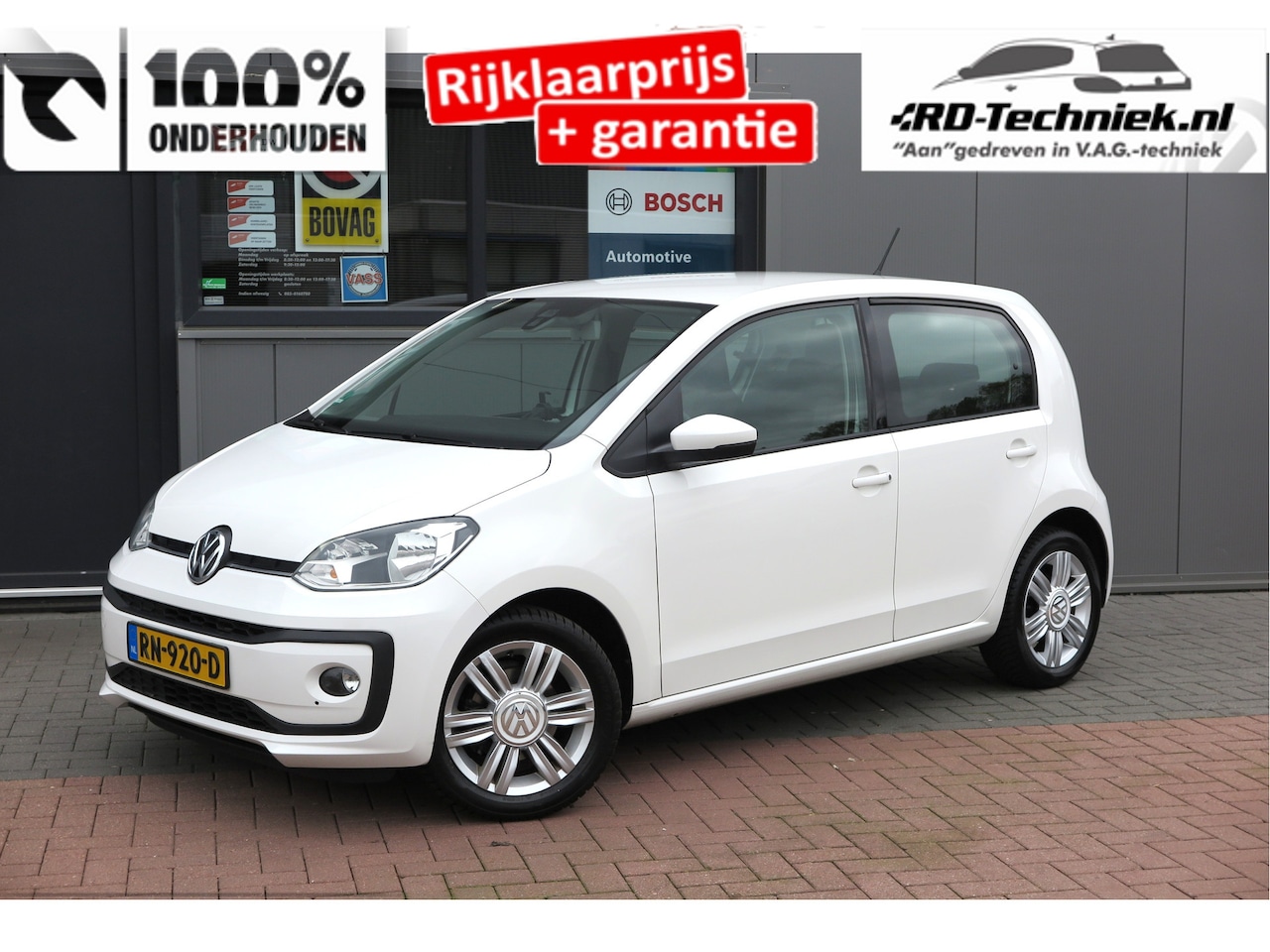 Volkswagen Up! - 1.0 BMT high up! 1.0 BMT high up! (Facelift) , Cruise control , Parkeersensor, Navi via APP, Lichtmetalen v - AutoWereld.nl
