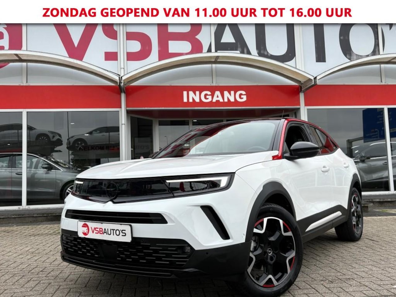 Opel Mokka - 1.2 TURBO 130PK AUT. GS-LINE HALF-LEER NAVI CAMERA CARPLAY AIRCO LMV PDC - AutoWereld.nl