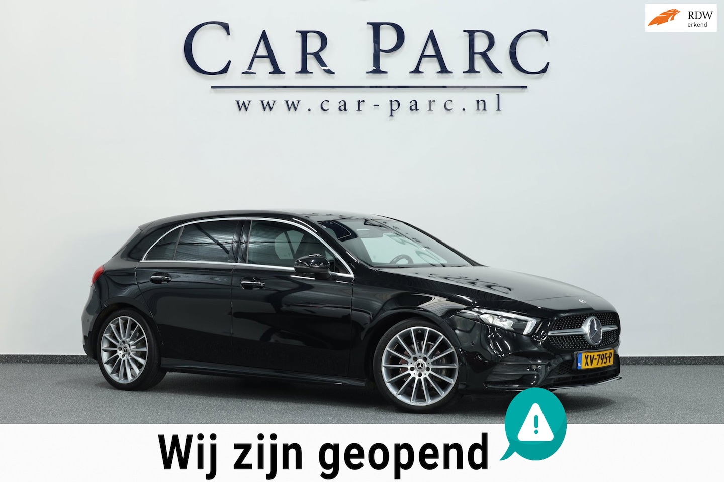 Mercedes-Benz A-klasse - 200 AMG Line LED/SFEER/HALF LEER+S.VERWARMING/CAM/LINE/ACC/ECC/12 MDN GARANTIE! - AutoWereld.nl