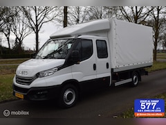 Iveco Daily - 35S18D 3.0 180pk |Open Laadbak met huif | Dubbele Cabine | wb410 DC
