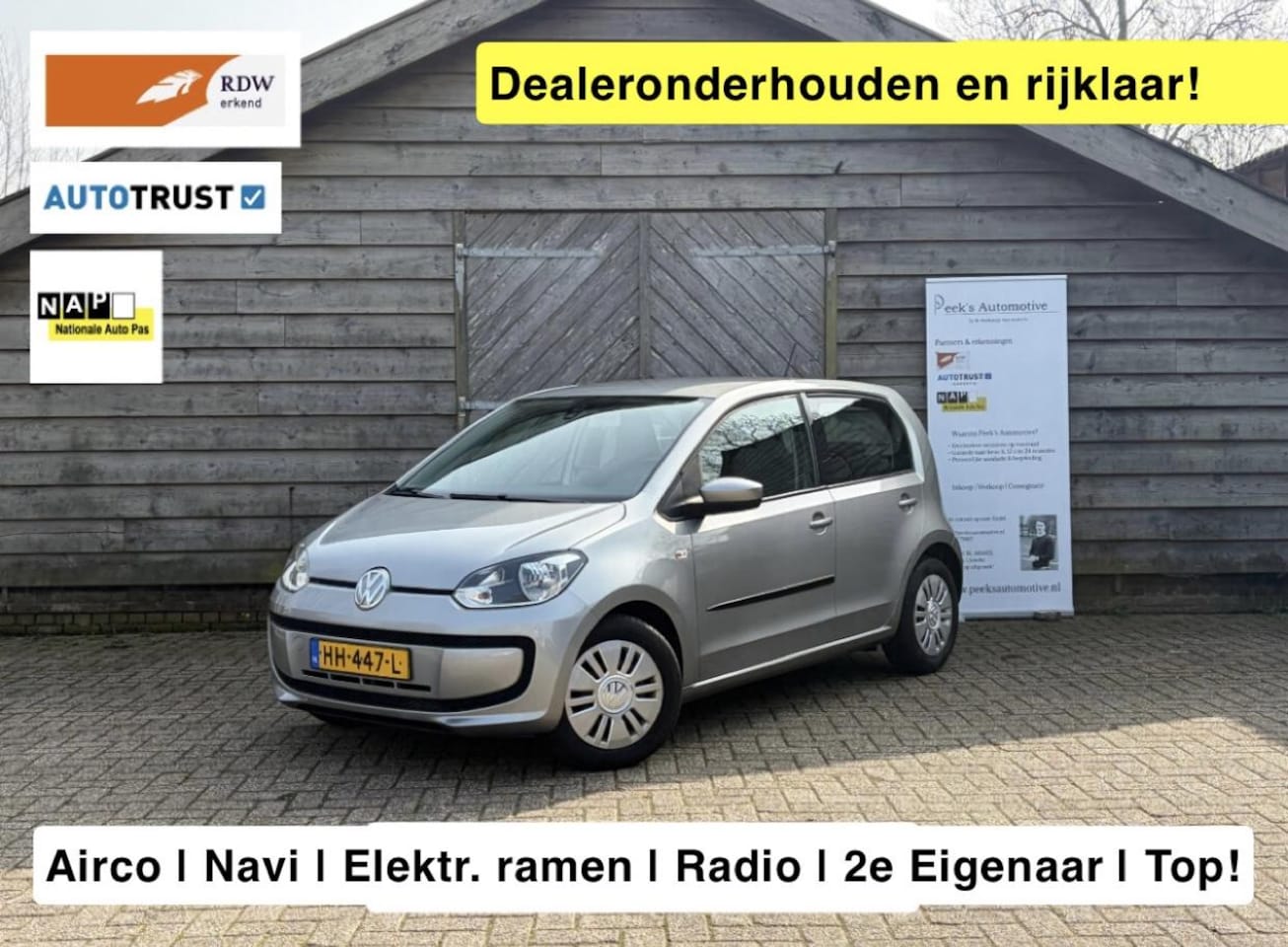 Volkswagen Up! - 1.0 move up! BlueMotion | Airco | Navi | Elektrische ramen | Dealeronderhouden | 2e Eigena - AutoWereld.nl