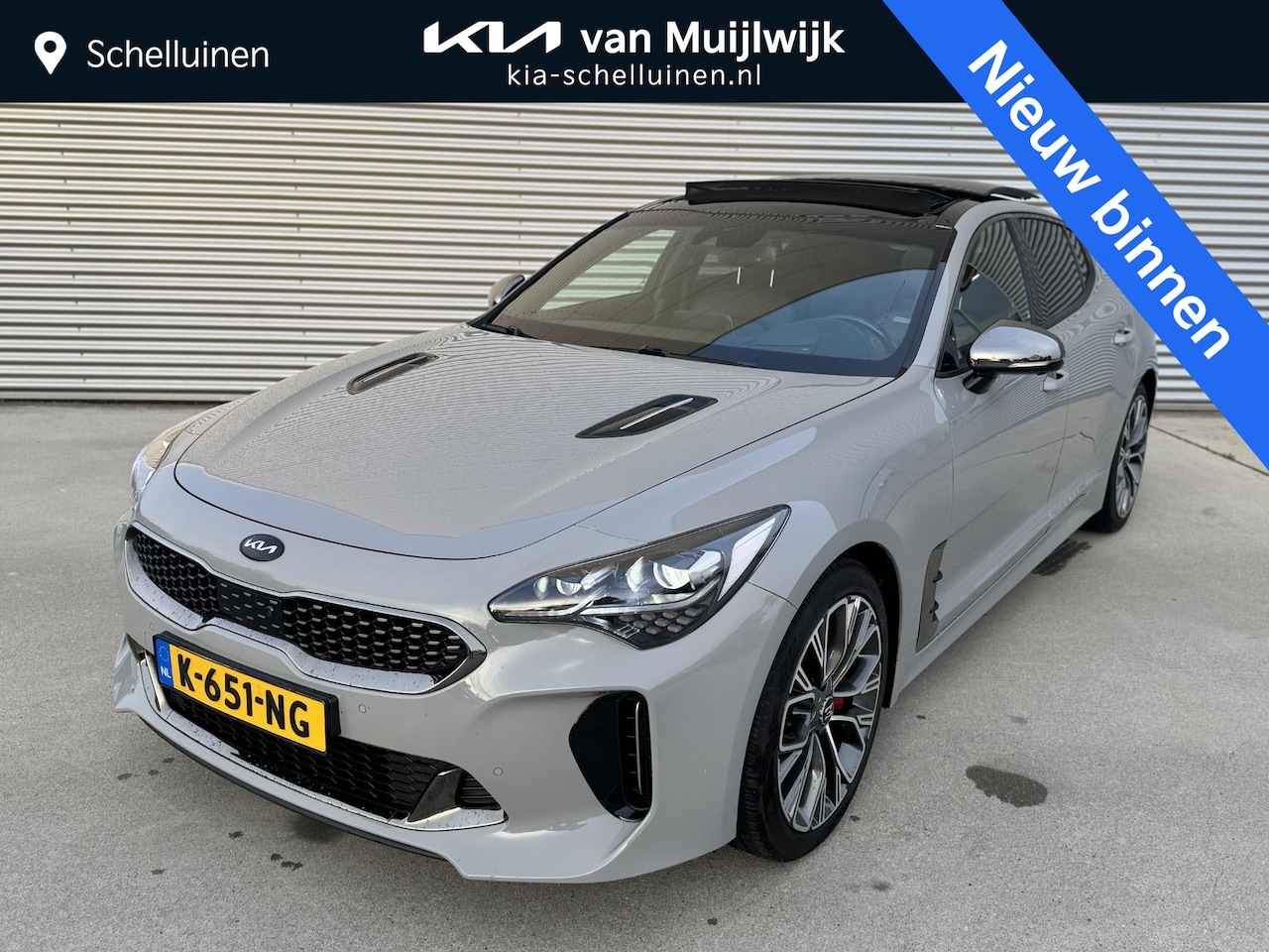 Kia Stinger - 3.3 V6 T-GDI AWD GT 52450 km ! | Keurige auto ! - AutoWereld.nl