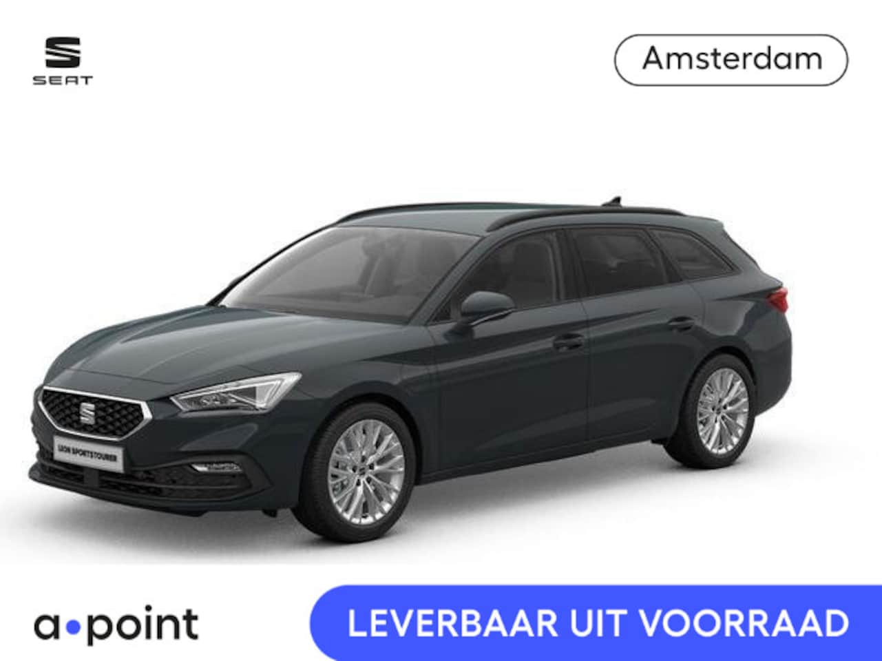 SEAT Leon Sportstourer - 1.5 TSI e-Hybrid Style Business Intense | Fiord Blue | Matrix LED Koplampen | Dode Hoek De - AutoWereld.nl
