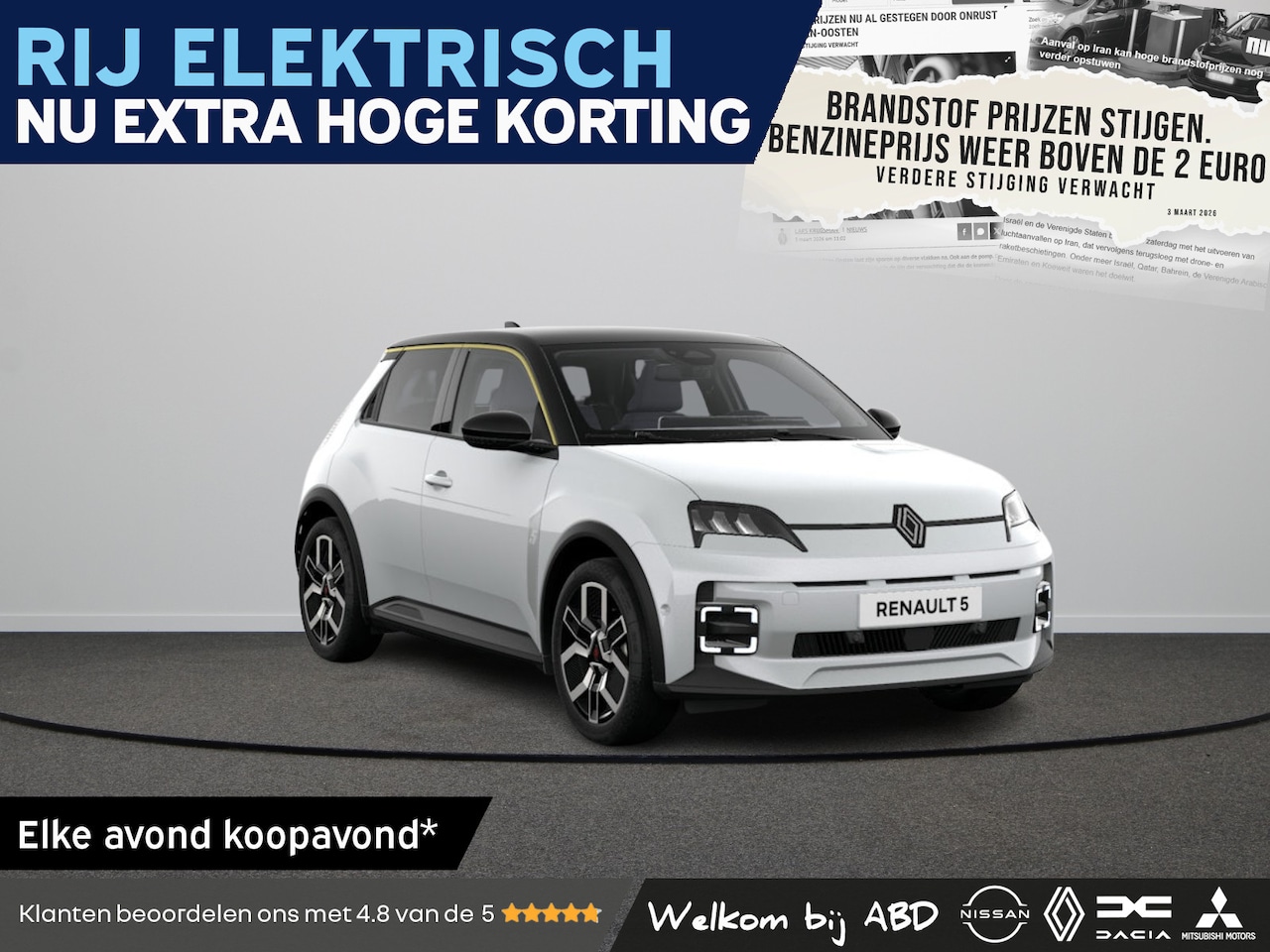 Renault 5 - Techno Comfort range | Achteruitrijcamera | ISOFIX-bevestigingssysteem voor kinderzitjes o - AutoWereld.nl