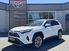 Toyota RAV4 - 2.5 HYBRID AWD EXECUTIVE LEDER TREKHAAK 1650 KG-TREKGEW STOELVERW V+A STUURVERW STOELKOELI